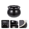 thumbnail image 4 of Ceramic Soup Bowl Set 2pcs Elegant Stewing Pot for Home Kitchen Use, 4 of 8