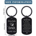 thumbnail image 3 of Father's Day Gifts for Dad from Daughter Son, Dad Birthday Gift Drive Safe Keychain for Him Father Papa Gifts Dad Gift from Daughter Son Father's Day Gift for Husband from Wife, 3 of 7