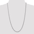 thumbnail image 2 of 14K White Gold 3.35mm Semi-Solid Curb Link Chain 16 Inch, 2 of 5