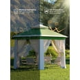 thumbnail image 4 of Garvee 13x13 ft Pop Up Gazebo, Hexagonal Instant Tent with Mosquito Netting, Green, 4 of 7