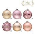thumbnail image 7 of Valery Madelyn 16ct 3.15" Christmas Ornaments, Pink Gold Christmas Tree Ornaments for Holiday Party Decor, 7 of 7