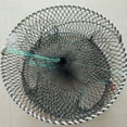 thumbnail image 5 of Opolski Folding Round Shape Crab Crayfish Fishing Net Cage Shrimp Catcher Bait Trap, 5 of 8