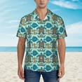 thumbnail image 2 of Fotbe Turtles And Seahorses Hawaiian Shirt for Men Unisex Summer Beach Casual Short Sleeve Cotton Linen Button Down Shirts-X-Large, 2 of 5