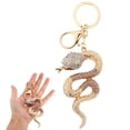 thumbnail image 1 of SHISUYAN Snake Keychain Snake Pendant Keychain Snake Charm Chinese Snake Year Key Chain Rhinestone Purse Charm Year Of The Snake Decor, 1 of 8