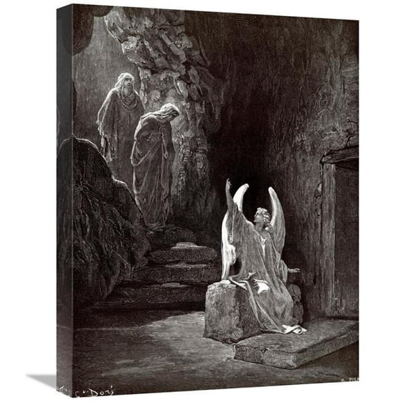 Global Gallery The Angel Seated Upon the Stone Art Print - Gustave Dore - 22in.