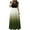Green womens dresses, variant on Wycnly Womens Dresses Short Sleeve Crewneck Gradient Casaul Long Summer Dress Empire Waist Pleated Swing A Line Party Formal Dresses Green S Clothes