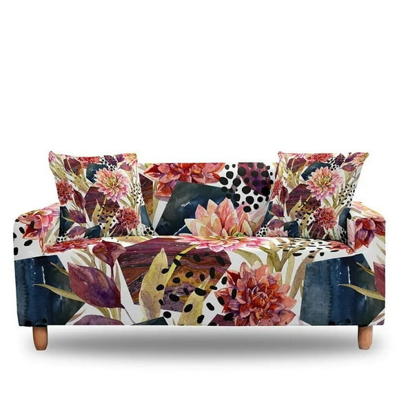 Sofa Protector Cover Flowers Printed Couch Covers For Living Room Corner L Shape Slipcover 1/2/3/4 Seater