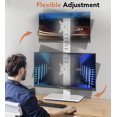thumbnail image 4 of Single LCD Computer Monitor Standing Desk Stand Riser for to Screen with Swivel Height Adjustable Rotation Holds One () Screen up to Lbs(HTW), 4 of 8