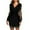 A-Silver277, variant on Ruched Bust Mini Dress For Women Long Sleeve V Neck Sparkle Mesh Sleeve Bodycon Dress Chic Night Out Dress