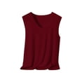 thumbnail image 4 of Breezora Mens 5 Packs Tank Tops Sleeveless V Neck Casual Undershirts Soft Breathable Fabric Value Pack for Gym and Daily Wear Comfort Fit XXXXL Size Red, 4 of 9