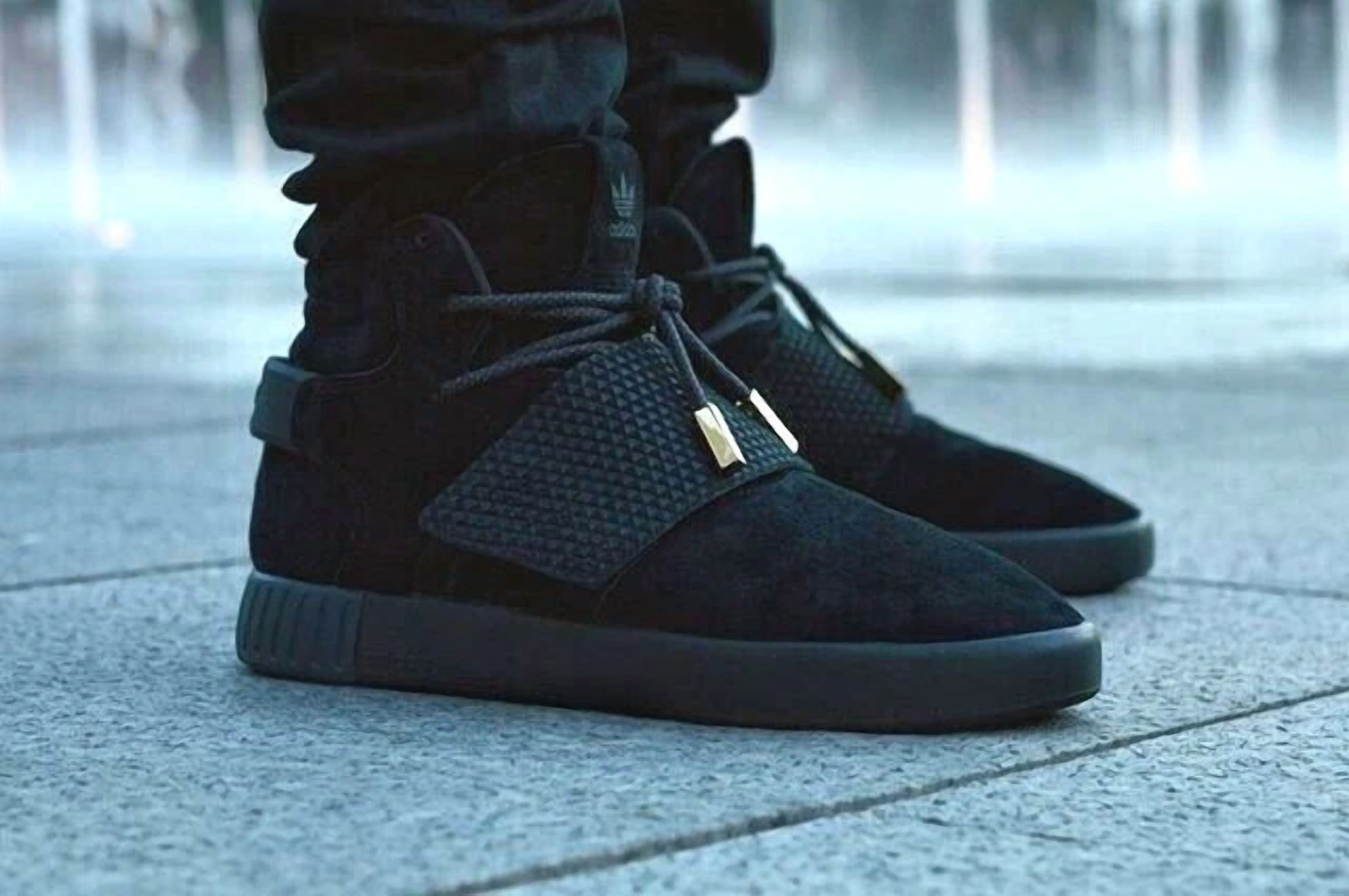 adidas Tubular Invader Strap Size 12 Triple Black BB1169 | Walmart en línea