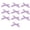 Purple, variant on Decorative Bow for Snack Bag Cake Wrap Wedding Cookie Candy Party PinkS 3 cm