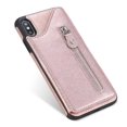 thumbnail image 5 of Pour Iphone TP Max Étui de Protection Antichoc à Double Boucle et Fermeture Éclair (Or rose), 5 of 5