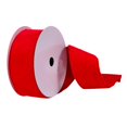 thumbnail image 1 of Vickerman Q214895 2.5 in. x 10 Yards Red Faux Fur Ribbon, 1 of 1