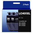 thumbnail image 1 of Cartucho de tinta Osir LC401XL negro, paquete de 2, alto rendimiento, 1 of 7