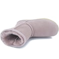 thumbnail image 4 of LostFox Women Classic Snow Boots Cow Suede Mid-calf Winter Warm Shoes Non-slip Outdoor Activities, 4 of 9