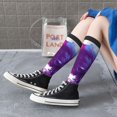 thumbnail image 5 of Rocae Dual Skulls Colorful Fusion for Novelty Casual compression Socks For Women Men Contrast Color Stockings, 5 of 6
