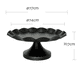 thumbnail image 2 of Soporte de metal para pasteles, herramientas negras para platos de magdalenas para decoración del hogar ER, 2 of 4