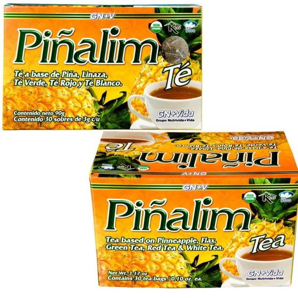 2 PACK Pinalim Pineapple Detox Tea 60 Day Supply Pinalim by GN+Vida- 2 Month SupplySupply - Walmart.com