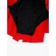 thumbnail image 6 of Ocealan Girls Ringmaster Circus Show Dancewear Sleeveless Leotard Tail Skirts Lion Tamer Uniform Red 14, 6 of 7