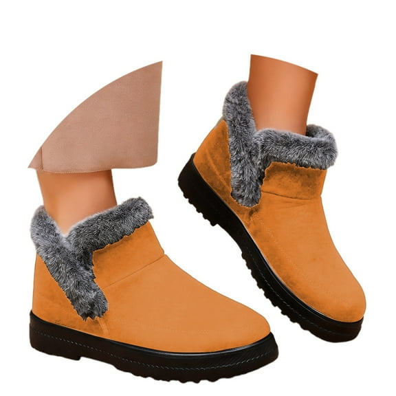 Women's Boots Winter Boots Fashionable Unisex Design Soft Thick Sole Thermal Insulated Footwear For Cold Weather Outdoor Activities