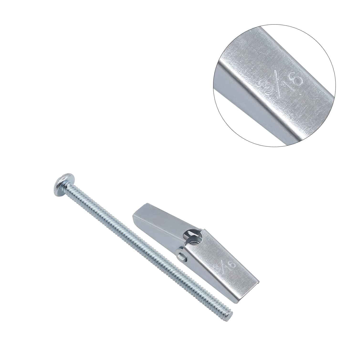 10 Pieces 1/4 Inch Toggle Anchors for Drywall, Anchor Bolts, Drywall Anchors, Screws with Anchors, Wall Anchors for Hanging Heavy Items on Drywall