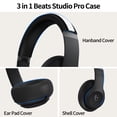 thumbnail image 4 of Funda de silicona 3 en 1 para Beats Studio Pro, antiarañazos, negra, 4 of 6