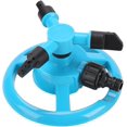 thumbnail image 1 of 360° Rotating Automatic Sprinkler, Lawn Sprinklers, Adjustable 3 Arm Lawn Garden Automatic Sprinkler Irrigation System, 1 of 5
