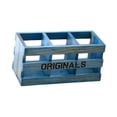 thumbnail image 4 of Mesa del soporte de cepillo de maquillaje soporte de control remoto Organizador de escritorio Organizador de lápiz rústico soporte para el cubierro de Azul, 4 of 8