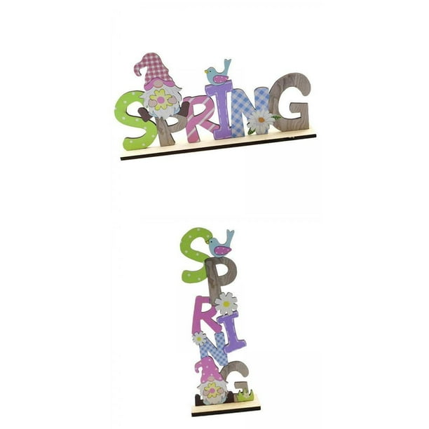 2 Uds. Adorno de de Primavera de Pascua, Decoración de Pascua, Librería de pa Fiestas