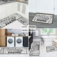 thumbnail image 4 of 2 Piece Farmhouse Kitchen Rug Set, Home Kitchen Sink Rugs and Mats Non Skid Washable Absorbent Microfiber Rustic Kitchen Floor Decor Carpet 17" x 47"+17" x 30" Tapetes para Cocina, 4 of 5