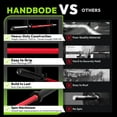 thumbnail image 2 of HANDBODE 7ft Olympic Barbell 45lb (20kg) - 1000lb High-Capacity Weight Bar for Deadlift / Powerlifting / Squat, Bench Press Bar for Strength Training Home Gym Workout, Red, 2 of 9