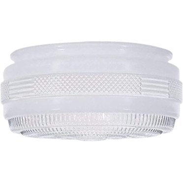 Evelots Diamond Cut Acrylic Ceiling Clip-On Light Bulb Shade – Set Of 2 (Clear)