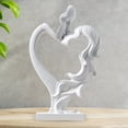 thumbnail image 4 of Colección de figuras de pareja besándose, adorno decorativo de escritorio de estilo nórdico para Blanco, 4 of 7