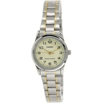 Casio Women's LTPV001SG-9B Two Tone Silver Gold Stainless-Steel Plated Japanese Quartz Fashion Analog Watch