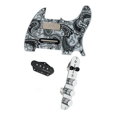 Fender Loaded Pickguard - Fender Tele Telecaster Loaded Pickguard Duncan Brent Mason Pickups Black Paisley