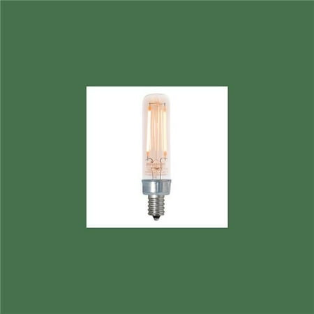 

Pack of (4) 2.5 Watt Dimmable Antique Glass Finish T6 LED Light Bulbs with Candelabra (E12) Base 2100K Amber Light 160 Lumens