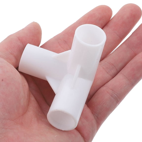 HOOWIFFY 30Pcs Canopy Tent Replacement Parts White Plastic 3 Way Connector Lightweight Durable