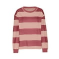 thumbnail image 4 of Women's Striped Tops Long Sleeve Crew Neck P, 4 of 6
