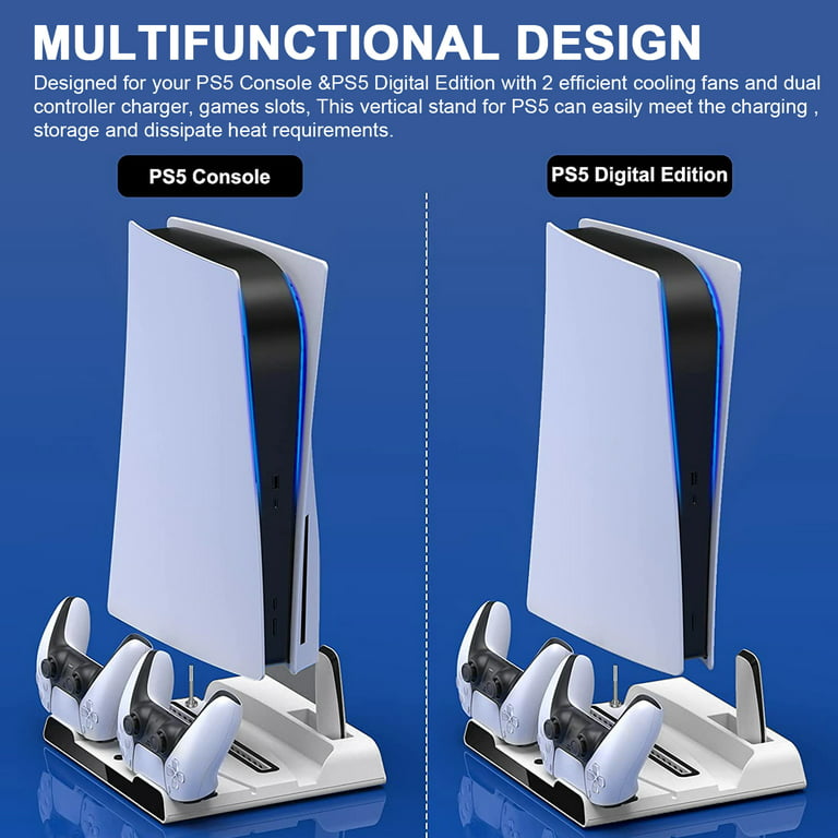 Support Vertical pour Sony PS5 Édition Standard et PS5 Digital