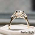 thumbnail image 6 of SOLITAIRE JEWELS 2.00CT Round Cut Moissanite 3 Stones Engagement Ring for Women Solid 18k Yellow Gold, 18k Yellow Gold Solitaire Ring, 6 of 6