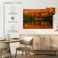 thumbnail image 5 of Elephant Stock Canisbay Lake Wall Art - Horizontal Canvas Wall Art - Living Room Wall Decor - Nature Canvas - Orange And Green Decor - 48" x 32", 5 of 8