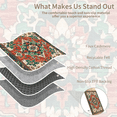 thumbnail image 4 of Area Soft Rugs 2x3 Washable Non Slip Boho Small Floor Entryway Rugs for Living Room Bedroom, Vintage Style Farmhouse Mat for Kitchen Red & Green, 4 of 7
