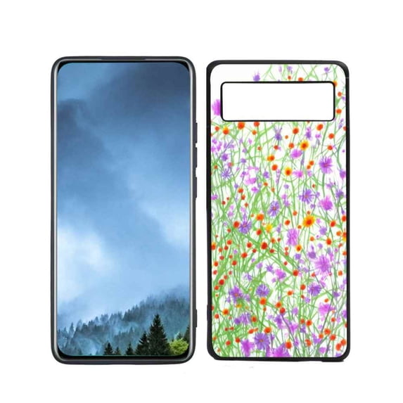 Compatible with Google Pixel 6(2021) Phone Case, Wildflowers13-4-3 Case Men Women, Flexible Silicone Shockproof Case for Google Pixel 6(2021)