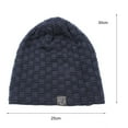 thumbnail image 5 of Men Slouchy Beanie Winter Hats Cool Beanies Lined Knit Warm Thick Skully Hat, 5 of 8