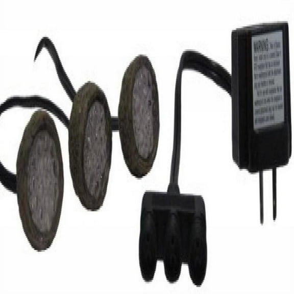 EasyPro Pond Products LED Light Kit with 10W Transformer 3 Pack