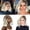 Gray, variant on Short Gray Human Hair Wigs for Women Glueless Rose Front Net Wavy Bob Style