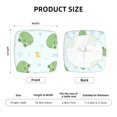 thumbnail image 5 of Gaeub Kawaii Frogs Square Chair Seat Covers, Stretch Fitted Printed Chair Seat Cushion Cover for Kitchen, Office-Two Pieces, 5 of 7
