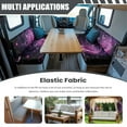 thumbnail image 3 of XYZCANDO Beautiful Butterfly RV Dinette Cushions Stylish Camper Decor Universal RV Dinette Cushion Covers for Women Bench Seat Cover Stretchable Cushion Covers for Couches Purple, 3 of 7