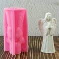 thumbnail image 3 of JZROCKER Winged Girl Silicone Molds for Soap Making Chocolate Candy Fondant Cake Decoration Cement Silicone Molds, 3 of 8